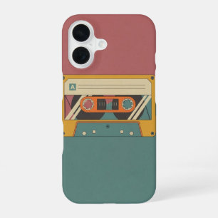 Vintage Cassetterecorder iPhone 16 Hoesje