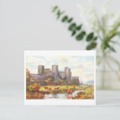 Vintage Castle Conwy  Briefkaart (Staand voorkant)