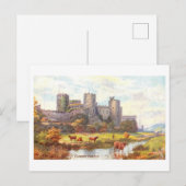 Vintage Castle Conwy  Briefkaart (Voorkant / Achterkant)