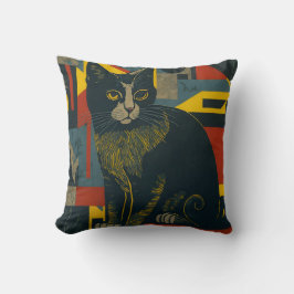 vintage cat 14 kussen