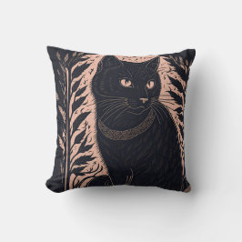 vintage cat 8 kussen