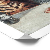 Vintage Cat Bachelor Party door Louis Wain Poster (Hoek)