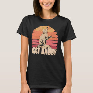 Vintage Cat Daddy Vaderdag 70s Kat Vader Kattenlie T-shirt