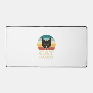 Vintage Cat Daddy Zwarte Kat Retro Zonsondergang S Bureaumat