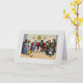 Vintage Cat Jubileum Celebration Wenskaart Kaart (Gele Bloem)