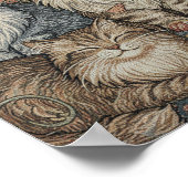 Vintage Cat Tapestry Poster (Hoek)
