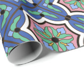 Vintage Catalina Island Tile Cadeaupapier (Rol Hoek)