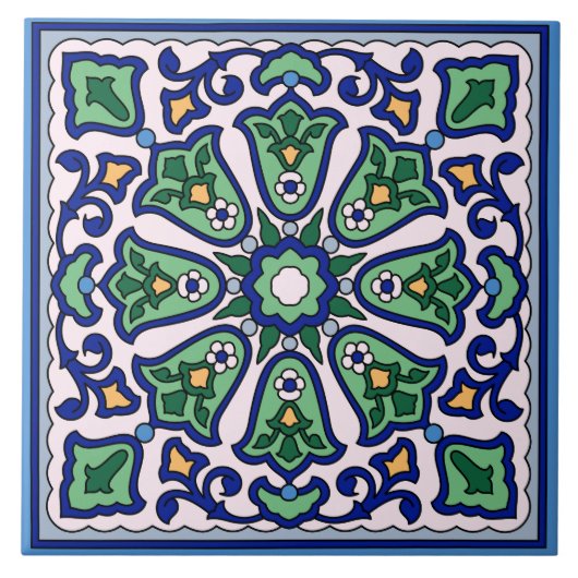 Vintage Catalina Island Tile Tegeltje (Voorkant)