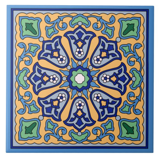 Vintage Catalina Island Tile Tegeltje (Voorkant)