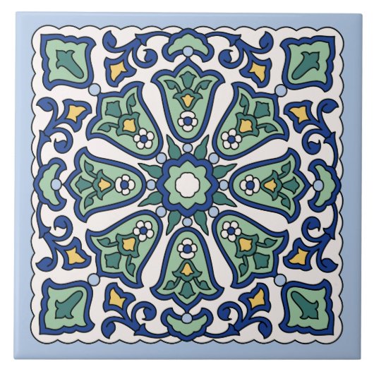Vintage Catalina Island Tile Tegeltje (Voorkant)