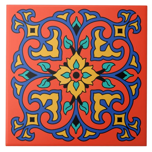 Vintage Catalina Island Tile Tegeltje (Voorkant)