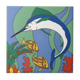 Vintage Catalina Marlin Tile Tegeltje