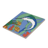 Vintage Catalina Marlin Tile Tegeltje (Zijkant)