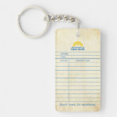 Vintage Catalog Card Sleutelhanger (Voorkant)