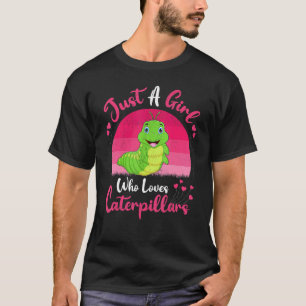 Vintage Caterpillar Gewoon Een Meisje Dat Van Cat T-shirt