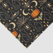 Vintage Cats Art Deco Halloween  Tissuepapier (Detail)