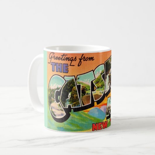 Vintage Catskill Mountains Koffiemok (Voorkant links)