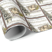 Vintage Catsmas Cadeaupapier (Rol Hoek)