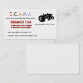 Vintage CCAMA-Visitekaartjes Visitekaartje (Voorkant / Achterkant)