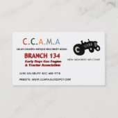 Vintage CCAMA-Visitekaartjes Visitekaartje (Voorkant)