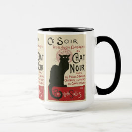 Vintage Ce Soir Le Chat Noir Poster Mok