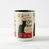 Vintage Ce Soir Le Chat Noir Poster Mok (Midden)