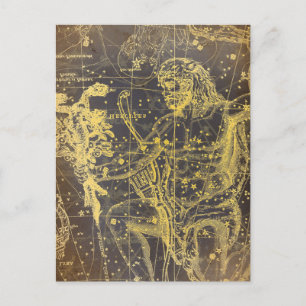 Vintage Celesstial Archer Briefkaart