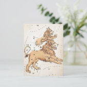 Vintage Celesstial Lions Briefkaart (Staand voorkant)