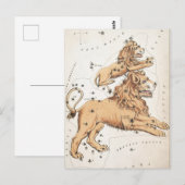 Vintage Celesstial Lions Briefkaart (Voorkant / Achterkant)