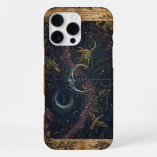 Vintage Celestial Astro Luna Maan Constellatie iPhone 16 Pro Max Hoesje