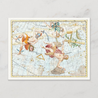 Vintage Celestial Atlas Constellations Briefkaart