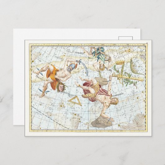 Vintage Celestial Atlas Constellations Briefkaart (Voorkant / Achterkant)