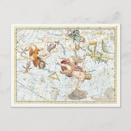 Vintage Celestial Atlas Constellations Briefkaart (Voorkant)