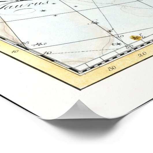 Vintage Celestial Atlas Constellations Poster (Hoek)