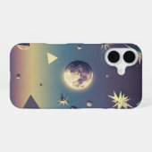 Vintage Celestial Body iPhone 16 Hoesje (Achterkant horizontaal)