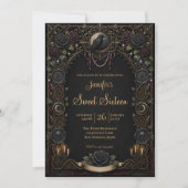 Vintage Celestial Gotische Sweet 16 Kaart (Voorkant)
