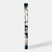 Vintage Celestial Halve Zon & Maan Blauw Geel Case-Mate iPhone Case (Achterkant / Links)