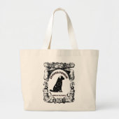 Vintage Celestial hondposter Semper Fidelis Grote Tote Bag (Voorkant)