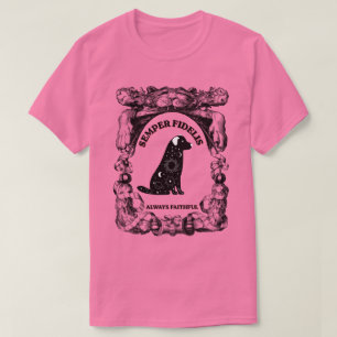 Vintage Celestial hondposter Semper Fidelis T-shirt