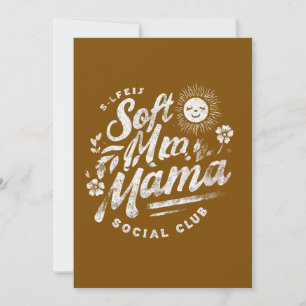 Vintage Celestial Soft Mama Social Club Zon  Kaart