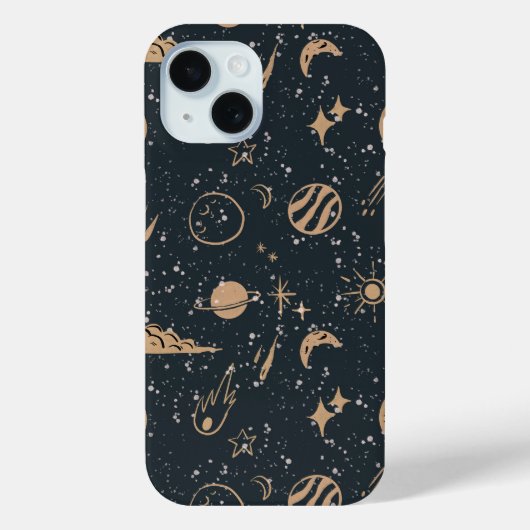 Vintage Celestial Space Pattern Case-Mate iPhone Case (Achterkant)