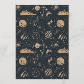 Vintage Celestial Space Pattern Kaart (Voorkant)