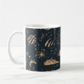Vintage Celestial Space Pattern Koffiemok (Links)