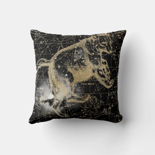 Vintage Celestial Star Map Background Kussen (Achterkant)