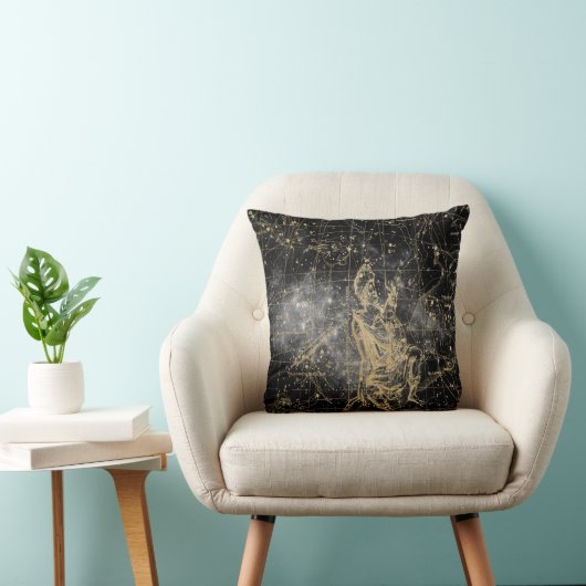 Vintage Celestial Star Map Background Kussen (Stoel)