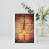 Vintage Cello Briefkaart (Staand voorkant)
