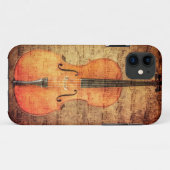 Vintage Cello Case-Mate iPhone Case (Achterkant (horizontaal))