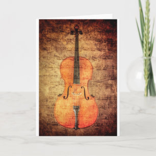 Vintage Cello Kaart