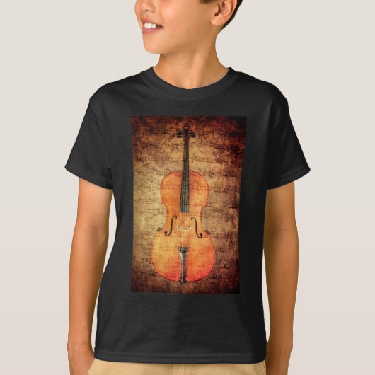 Vintage Cello T-shirt (Voorkant)