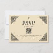 Vintage Celtic Knot RSVP Card Kaartje (Voorkant)